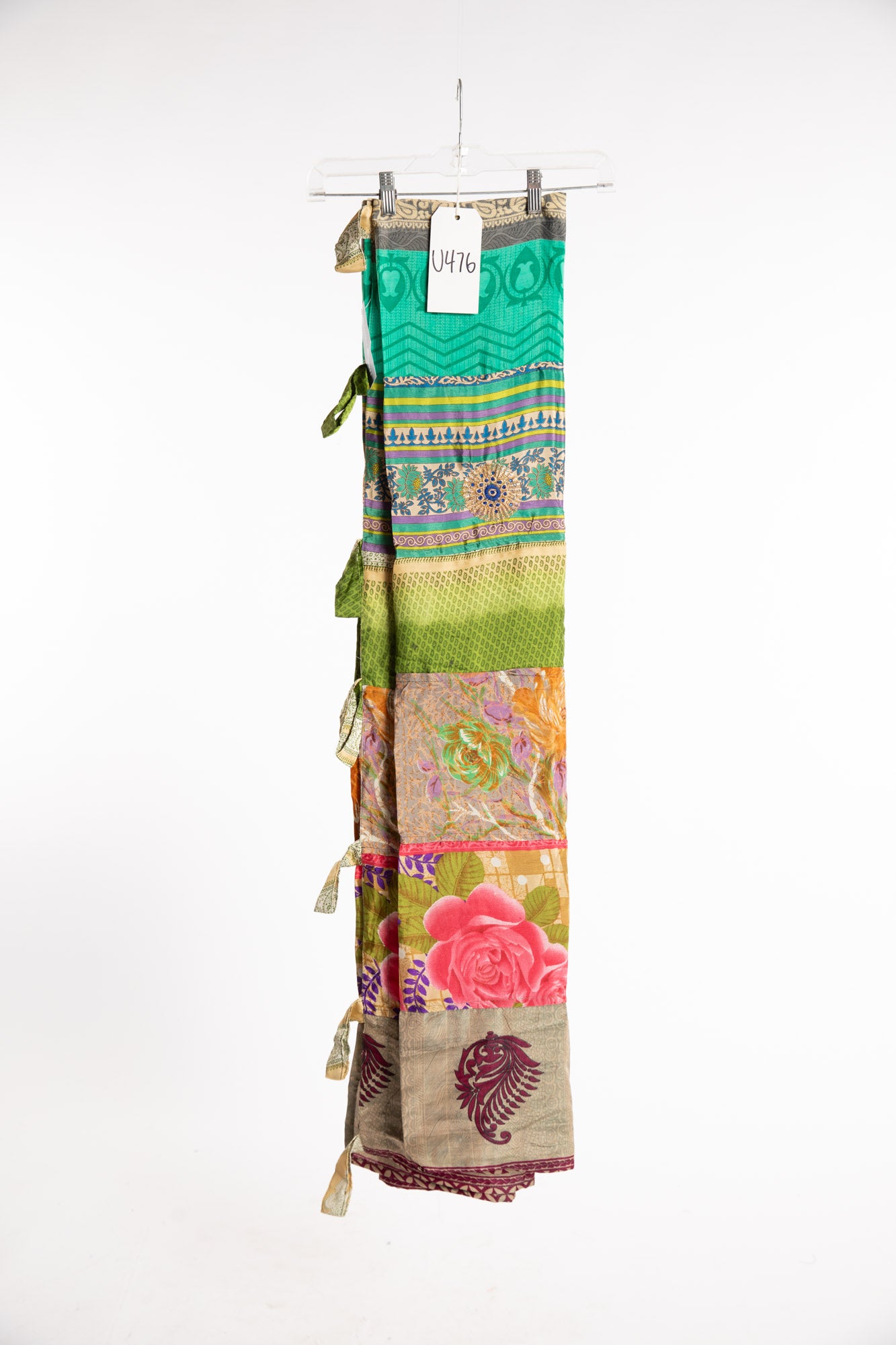 One of a Kind Recycled Silk Curtain
