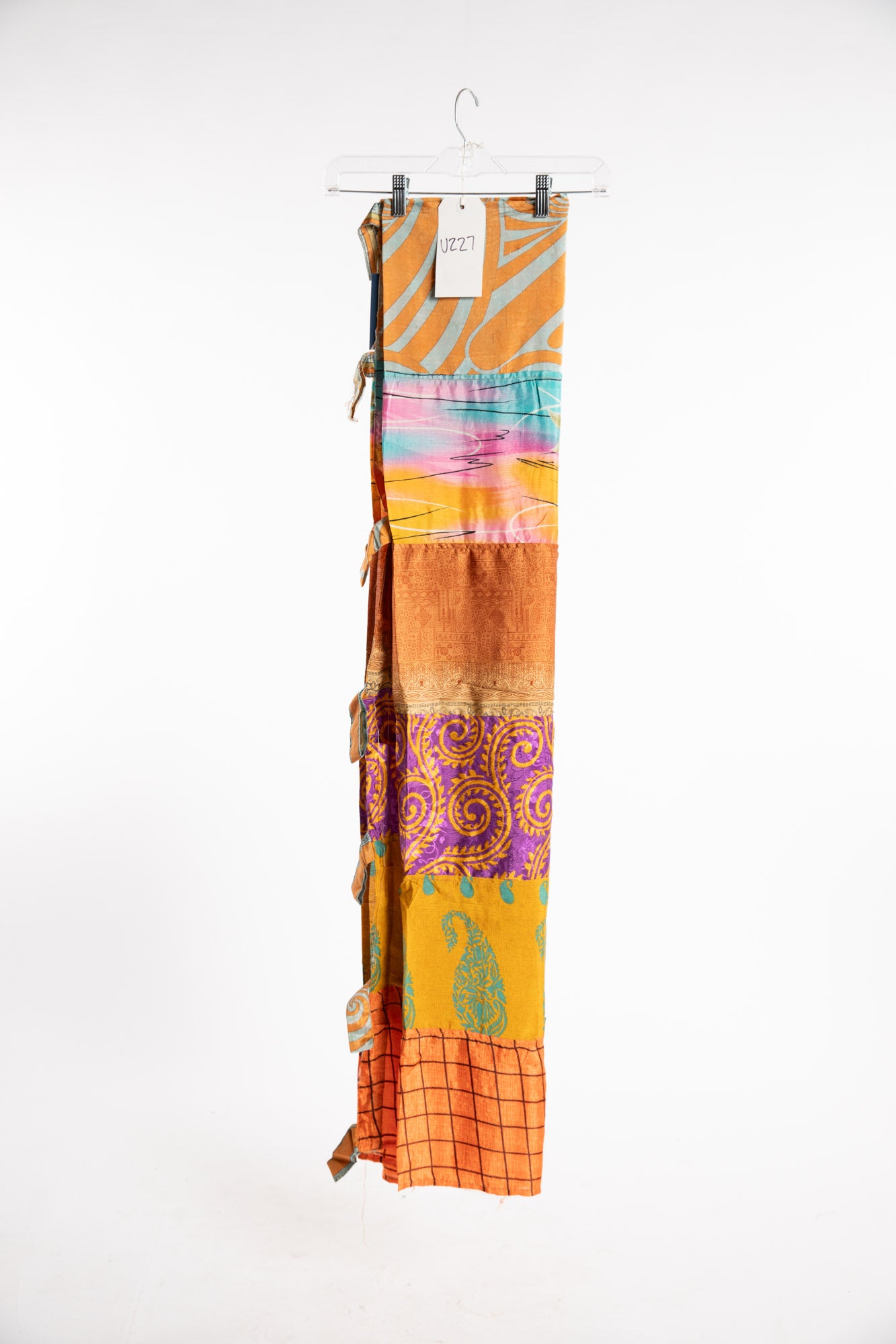 One of a Kind Recycled Silk Curtain