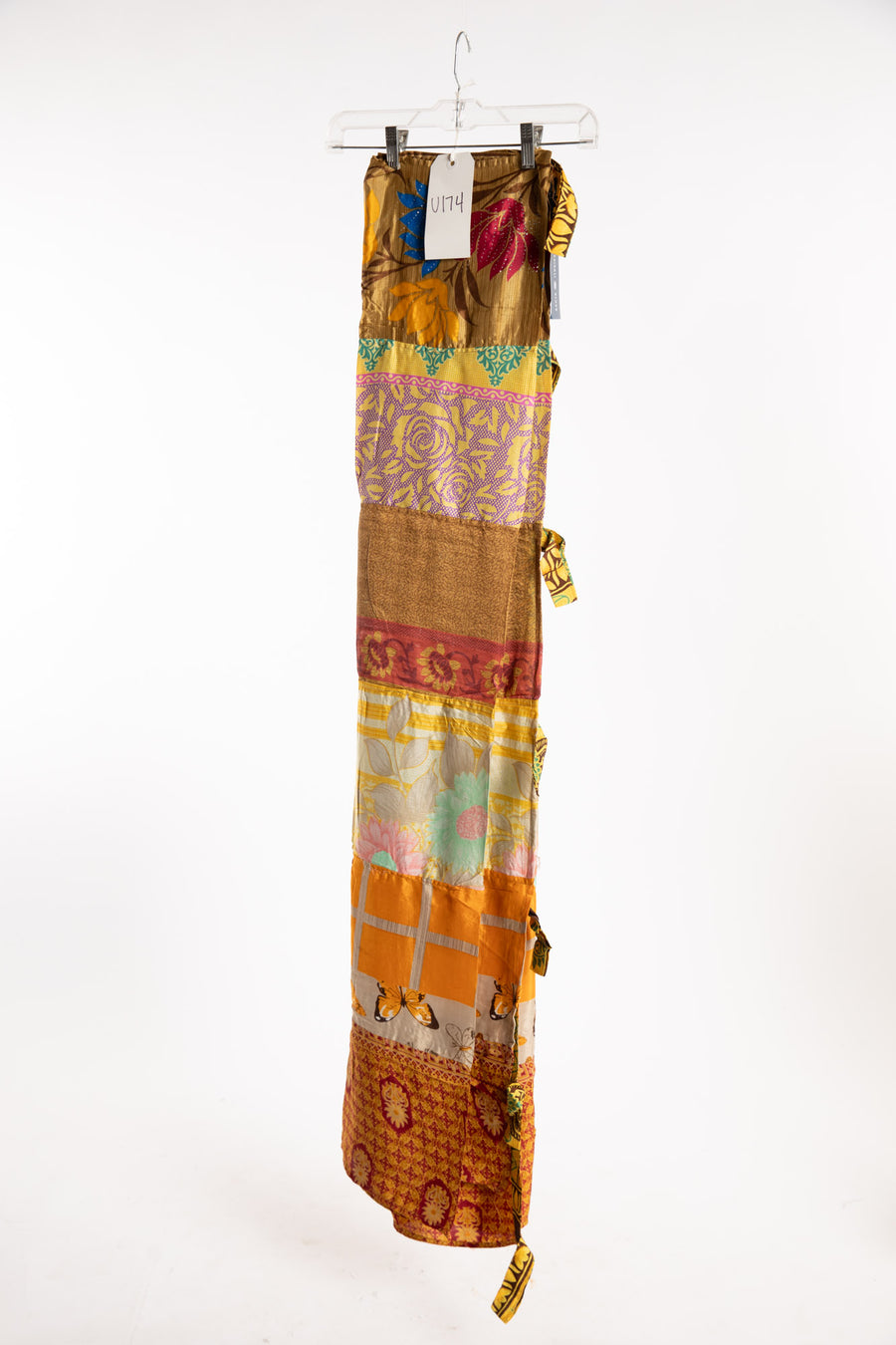 One of a Kind Recycled Silk Curtain