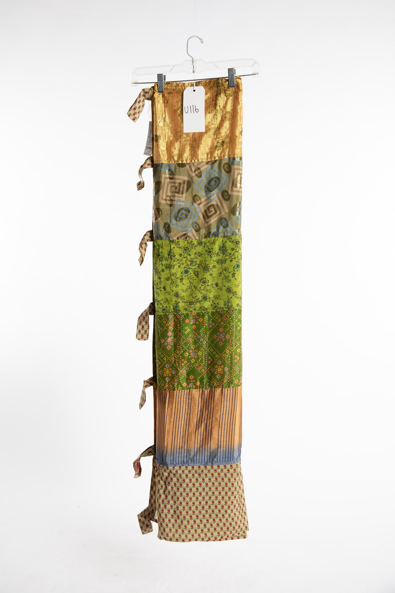 One of a Kind Recycled Silk Curtain