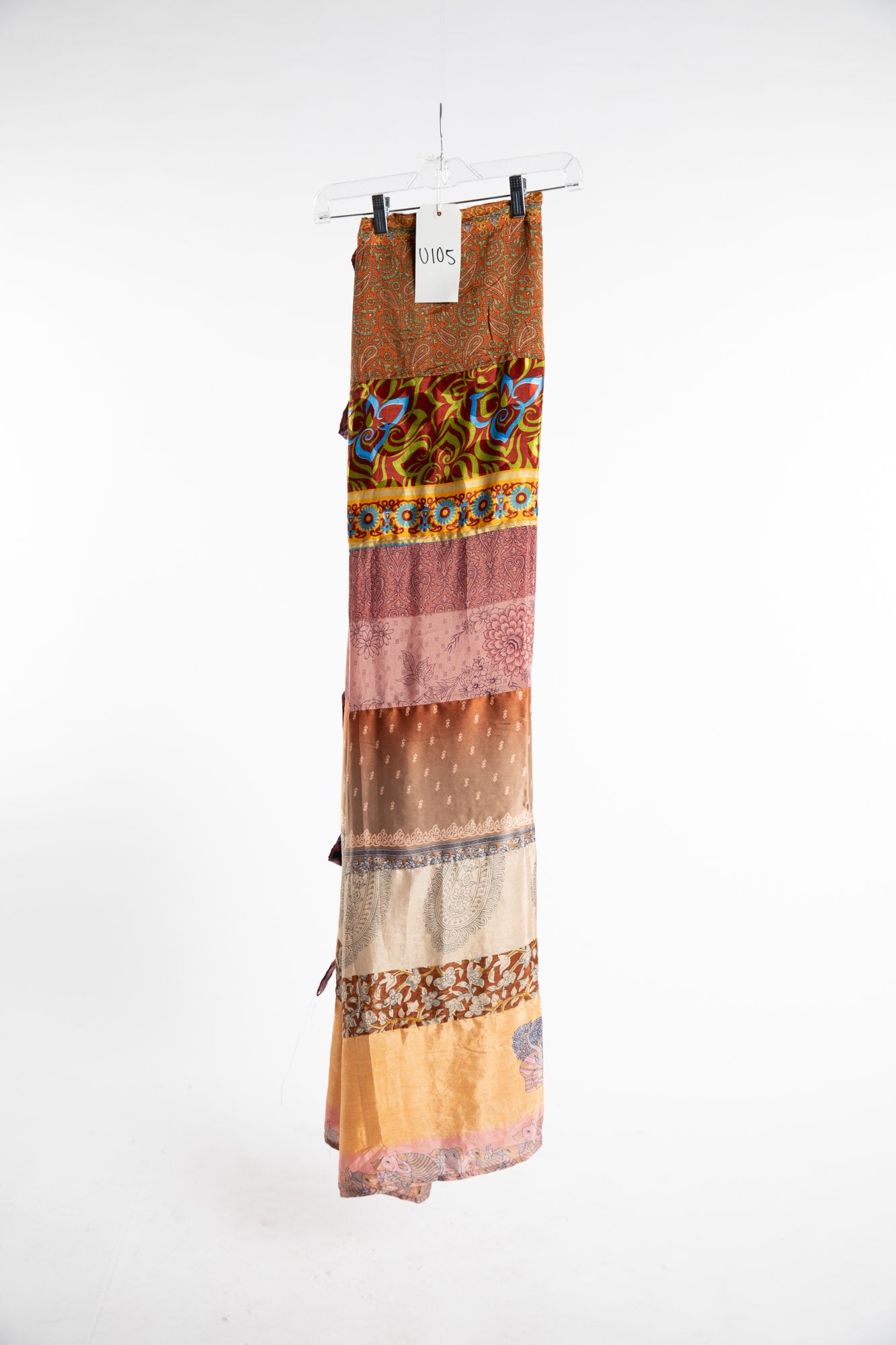 One of a Kind Recycled Silk Curtain