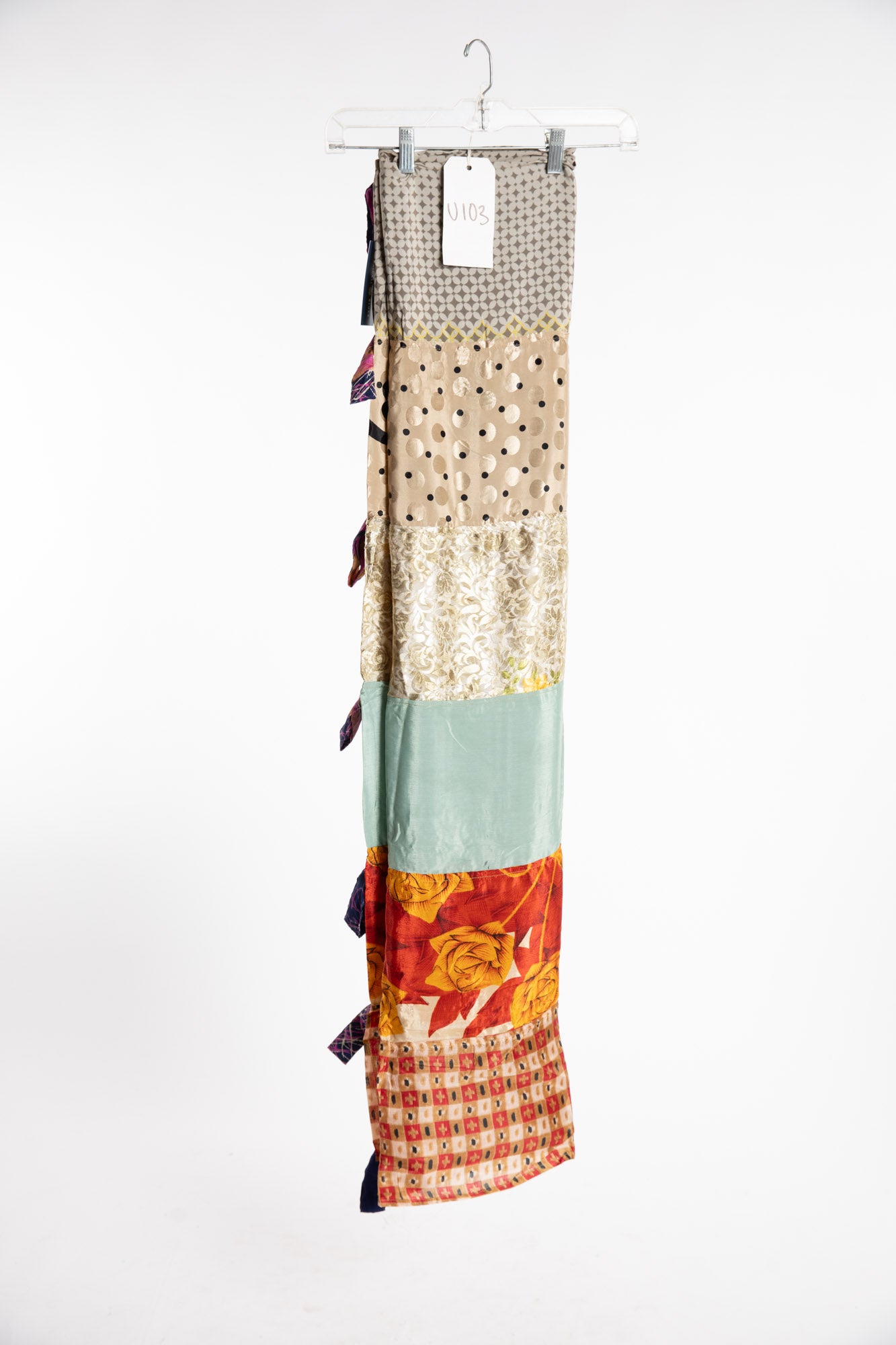 One of a Kind Recycled Silk Curtain