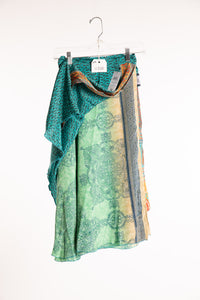 Long Sari Silk Magic Skirt