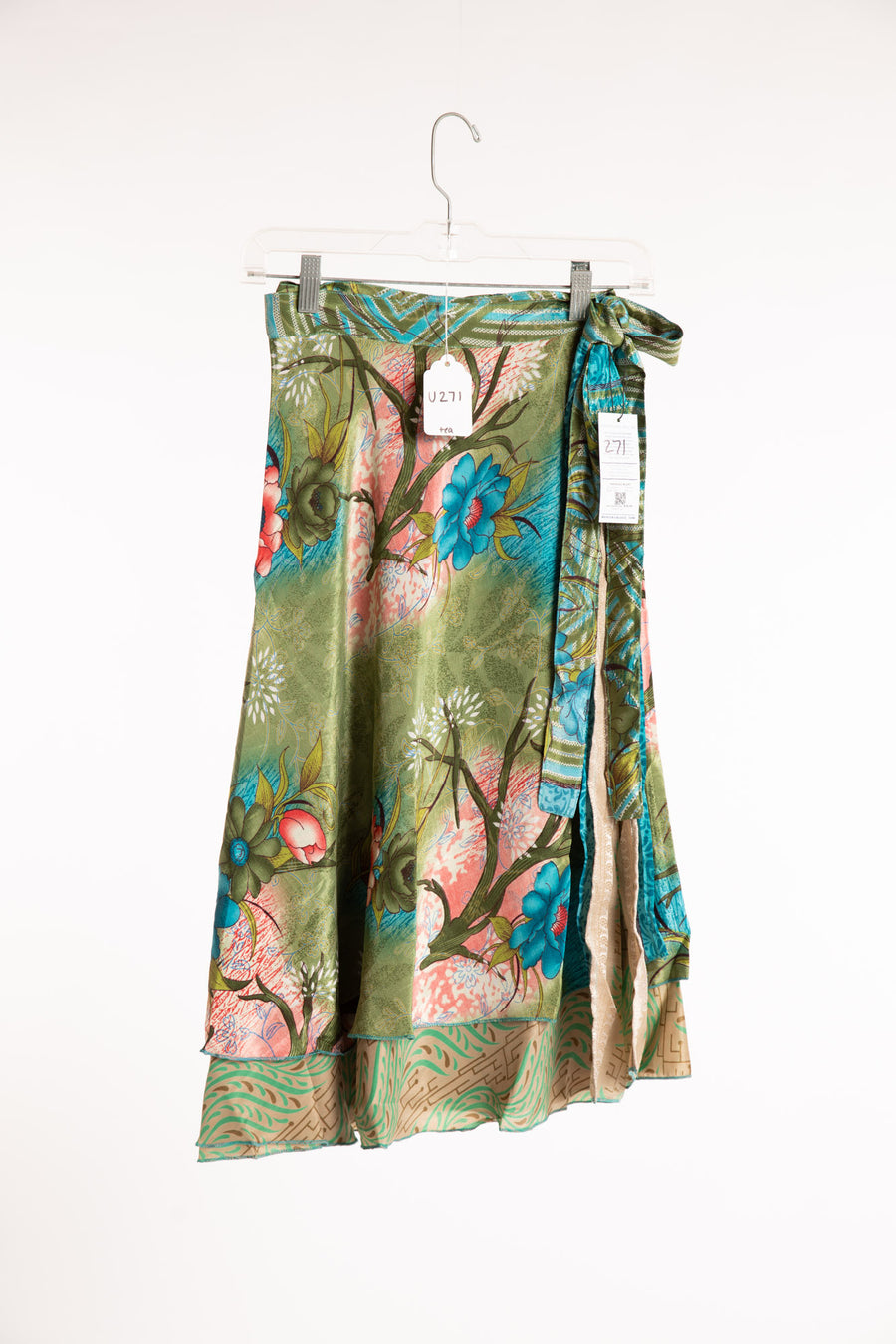 Long Sari Silk Magic Skirt