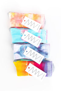 Tie Dye Socks in Bivens Stripe