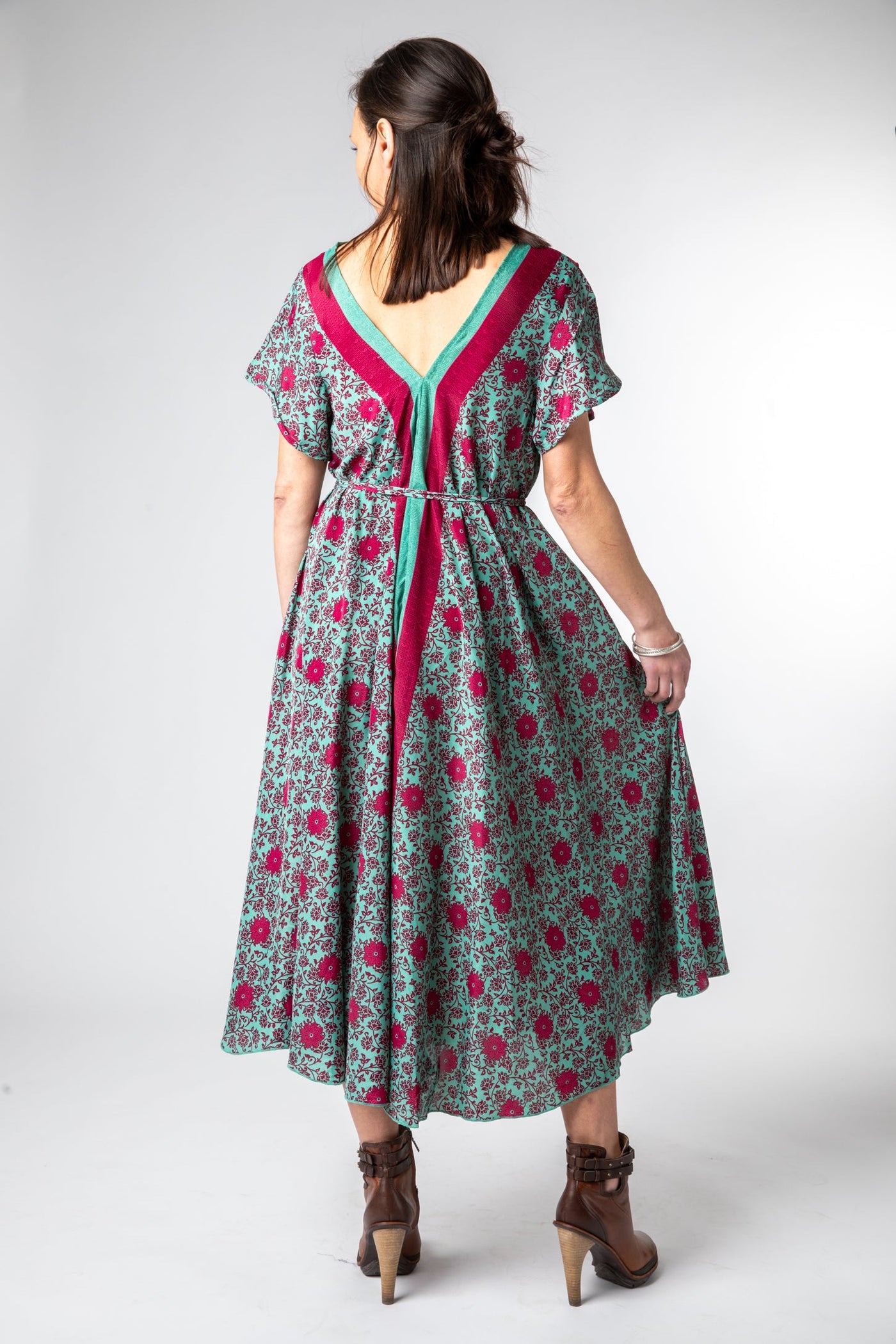 Flowy Sari Inspired Dress