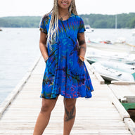Althea Mudmee Tie Dye Short Sleeve Dress