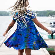 Althea Mudmee Tie Dye Short Sleeve Dress