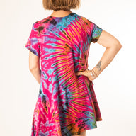 Althea Mudmee Tie Dye Short Sleeve Dress