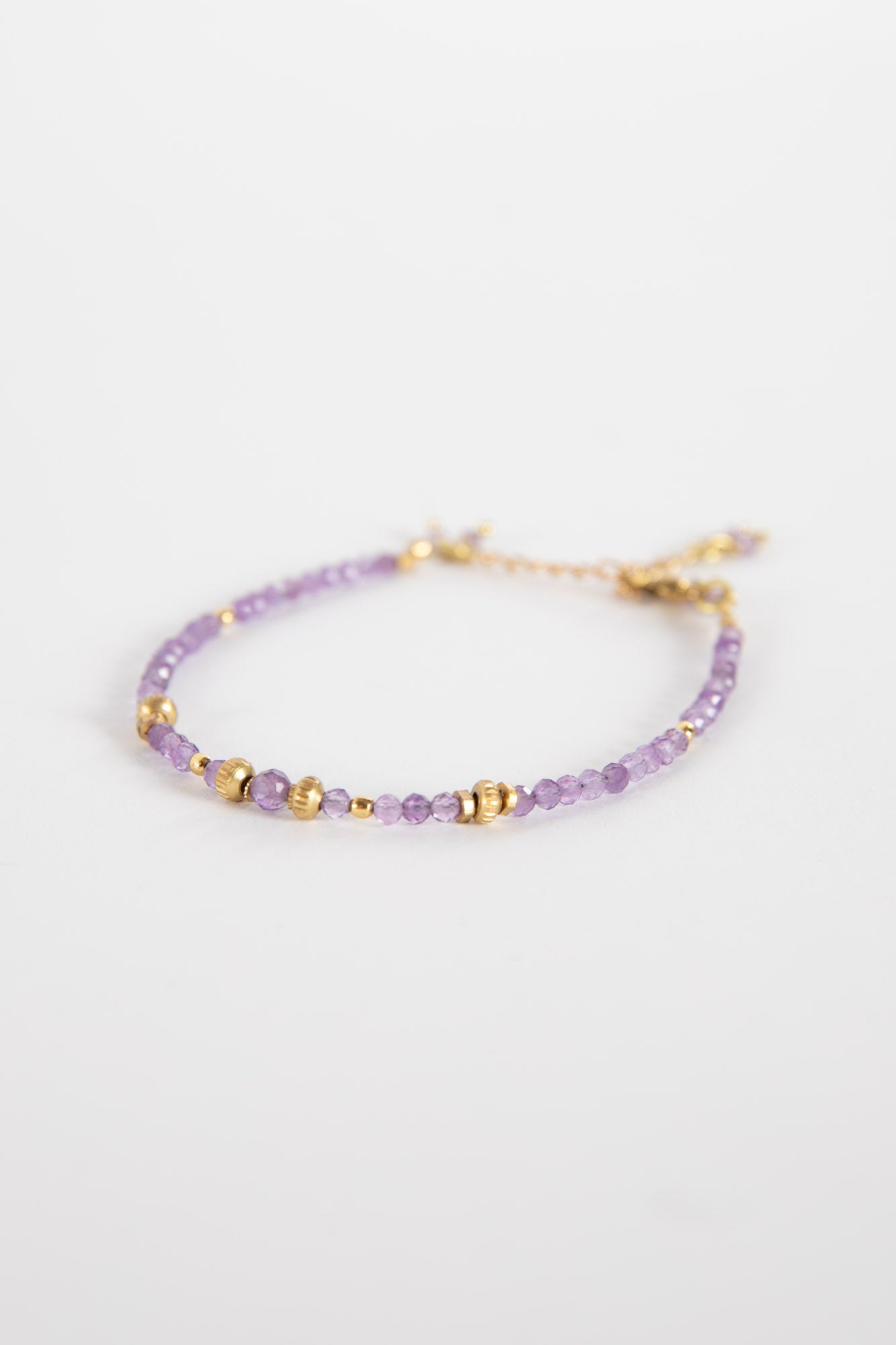 Amethyst Amala Beaded Bracelet