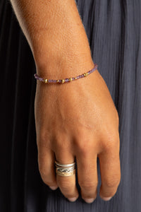 Amala Beaded Amethyst Bracelet