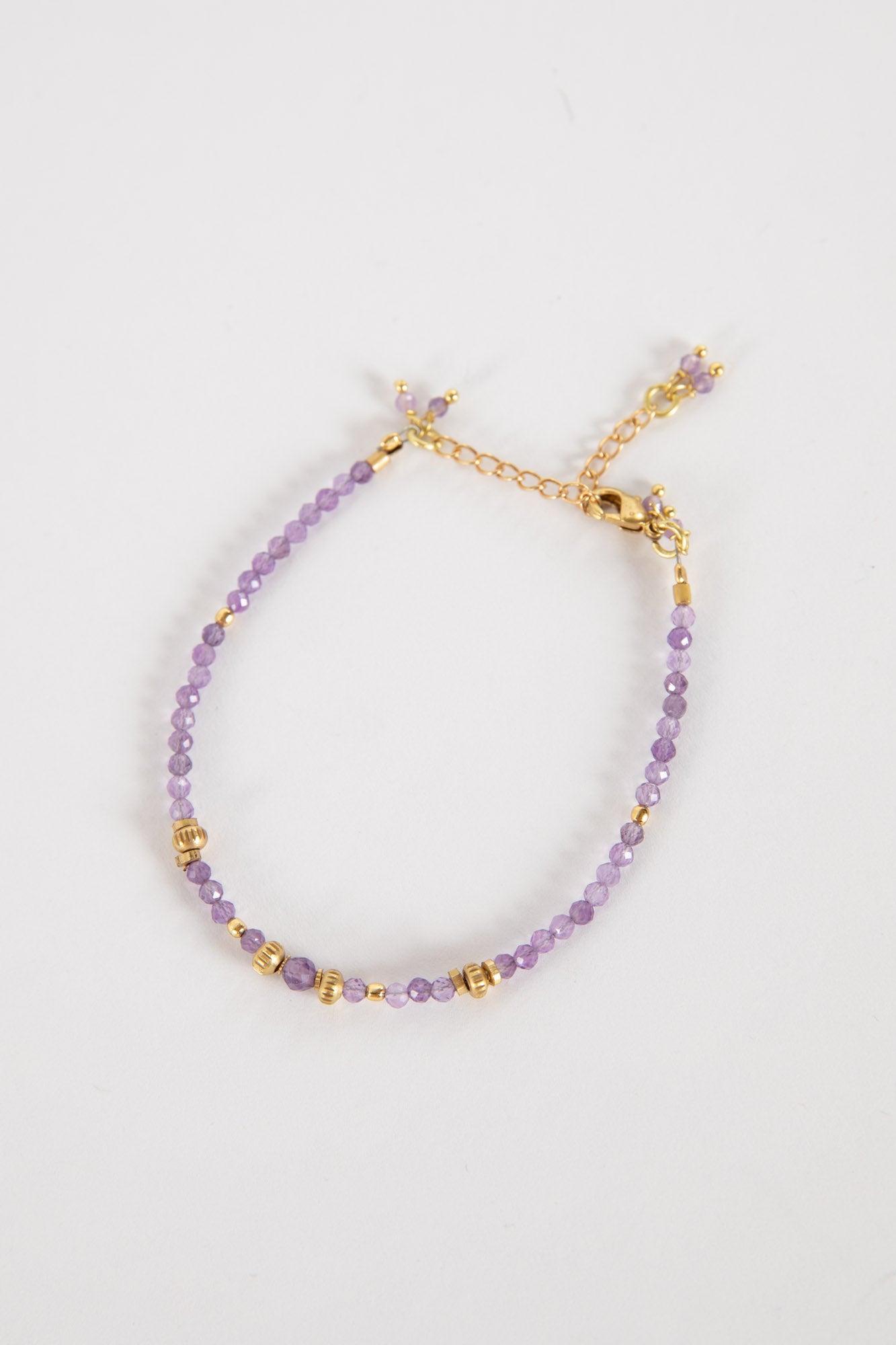 Amethyst Amala Beaded Bracelet