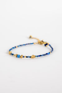 Lapis Amala Beaded Bracelet