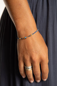 Amala Beaded Lapis Bracelet