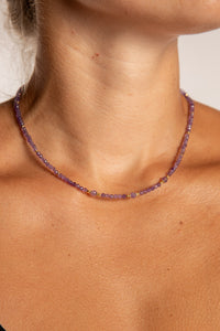 Amala Beaded Amethyst Necklace
