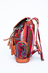 Amigos Handmade Leather Backpack in Nebaj