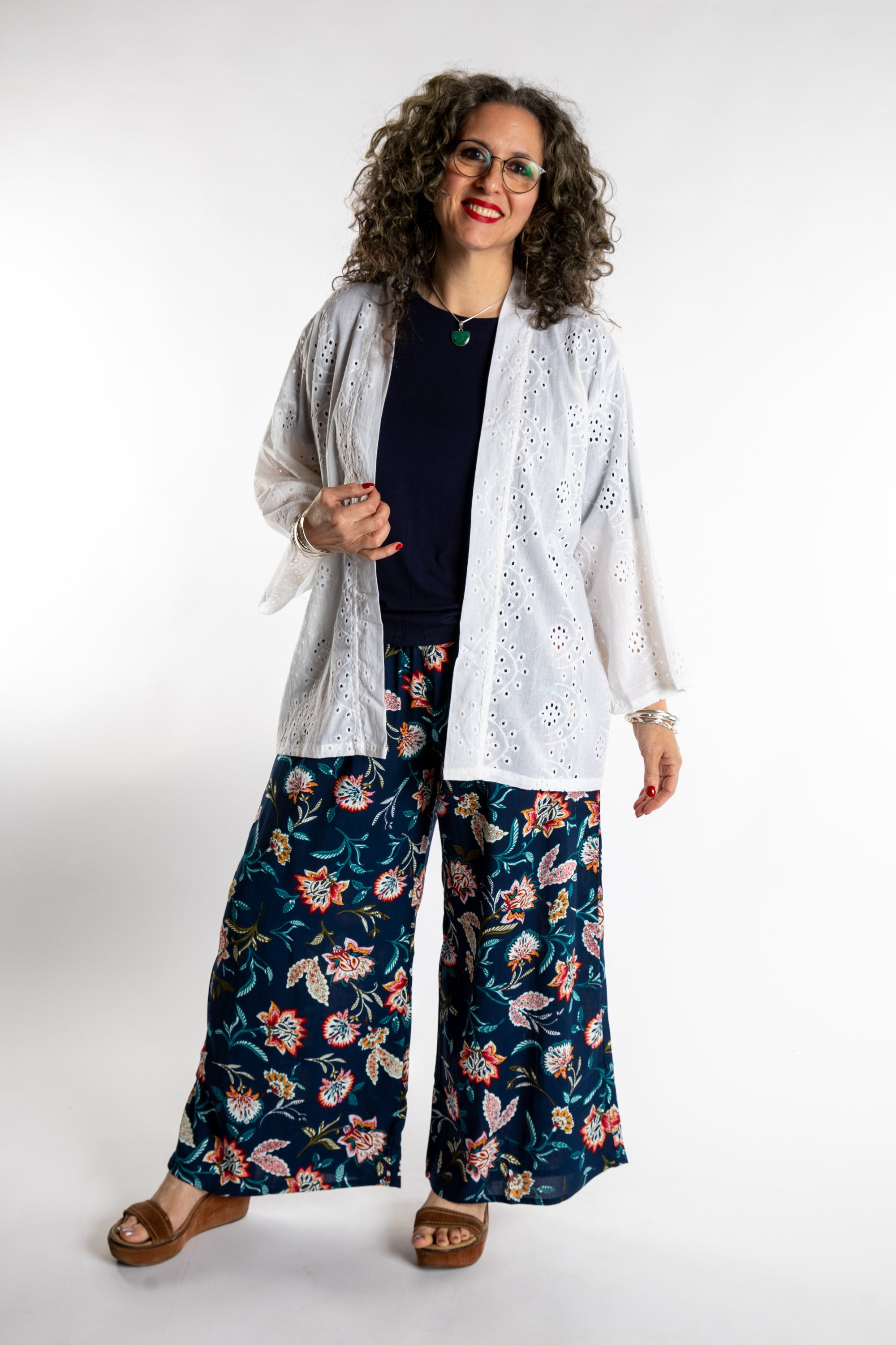 Anandi Cotton Eyelet Cardigan | Women's Cotton Cardigan · Mexicali