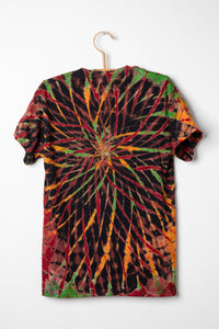 Oracle Tie Dye T-Shirt in Coral Silk