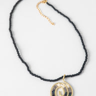 Beaded Spiral Necklace