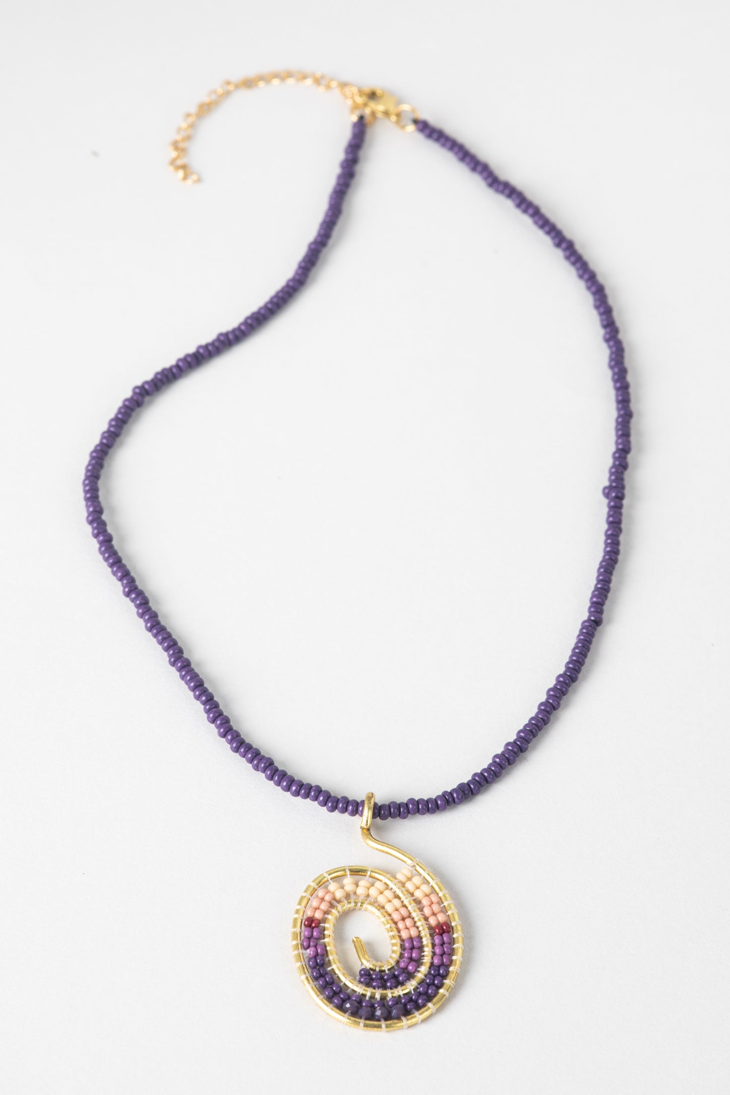 Beaded Spiral Necklace