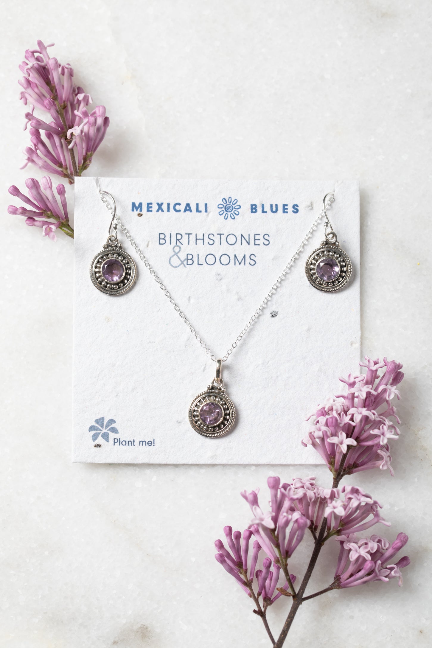 Birthstones & Blooms Gemstone Gift Set