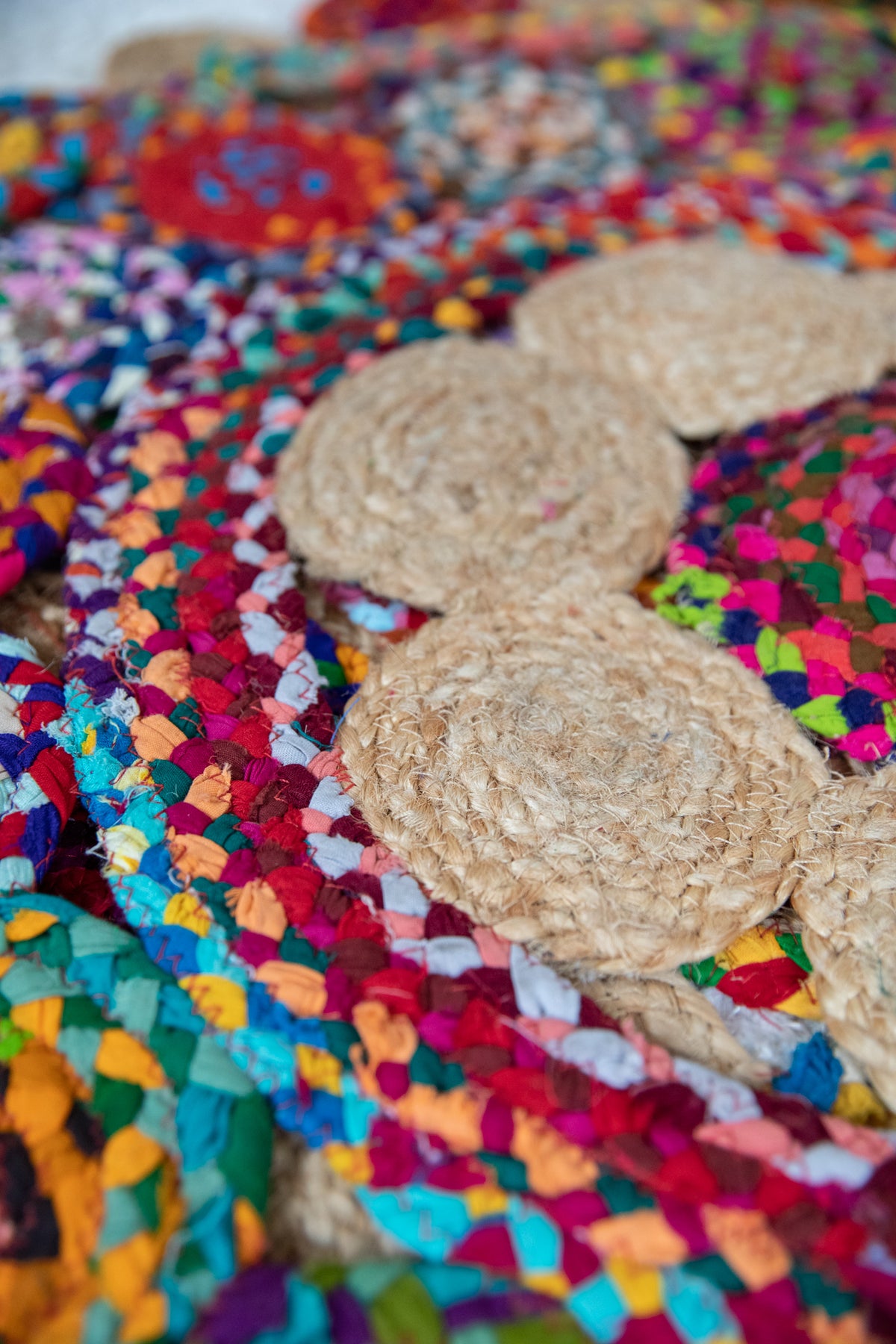 Grey Braided Rag Rug Braided Jute Rag Rug · Mexicali Blues