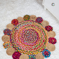 Braided Jute Rag Rug