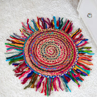 Braided Jute Rag Rug