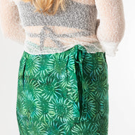 Breezy Batik Wrap Mini Skirt