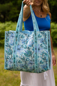 Bristol Block Print Tote Bag