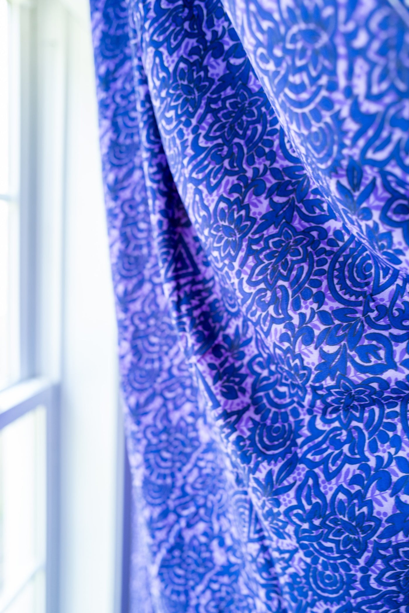 Patchwork Recycled Sari Silk Curtain