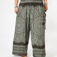 Calypso Print Wide Leg Pants
