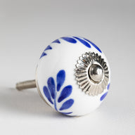 Ceramic Knob Silver Hardware