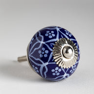 Ceramic Knob Silver Hardware