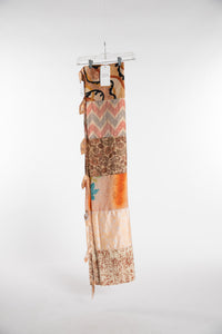 One of a Kind Recycled Silk Curtain Panel