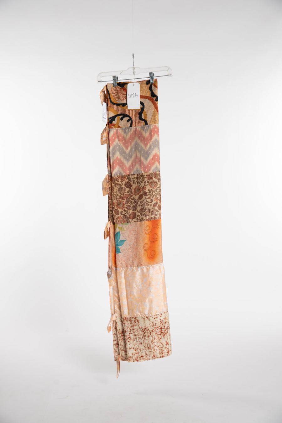 One of a Kind Recycled Silk Curtain Panel