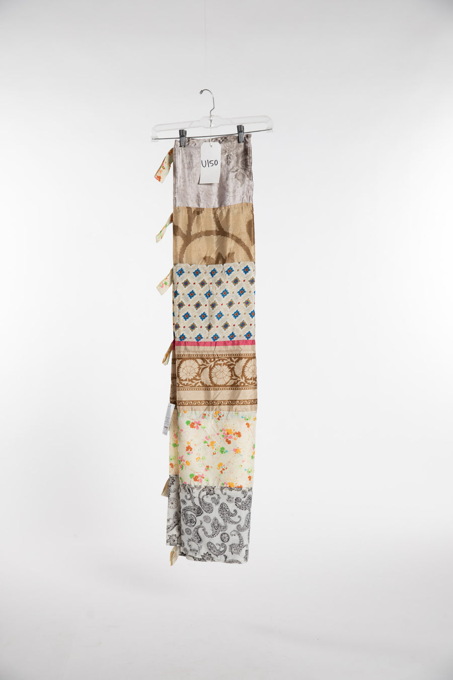 One of a Kind Recycled Silk Curtain Panel