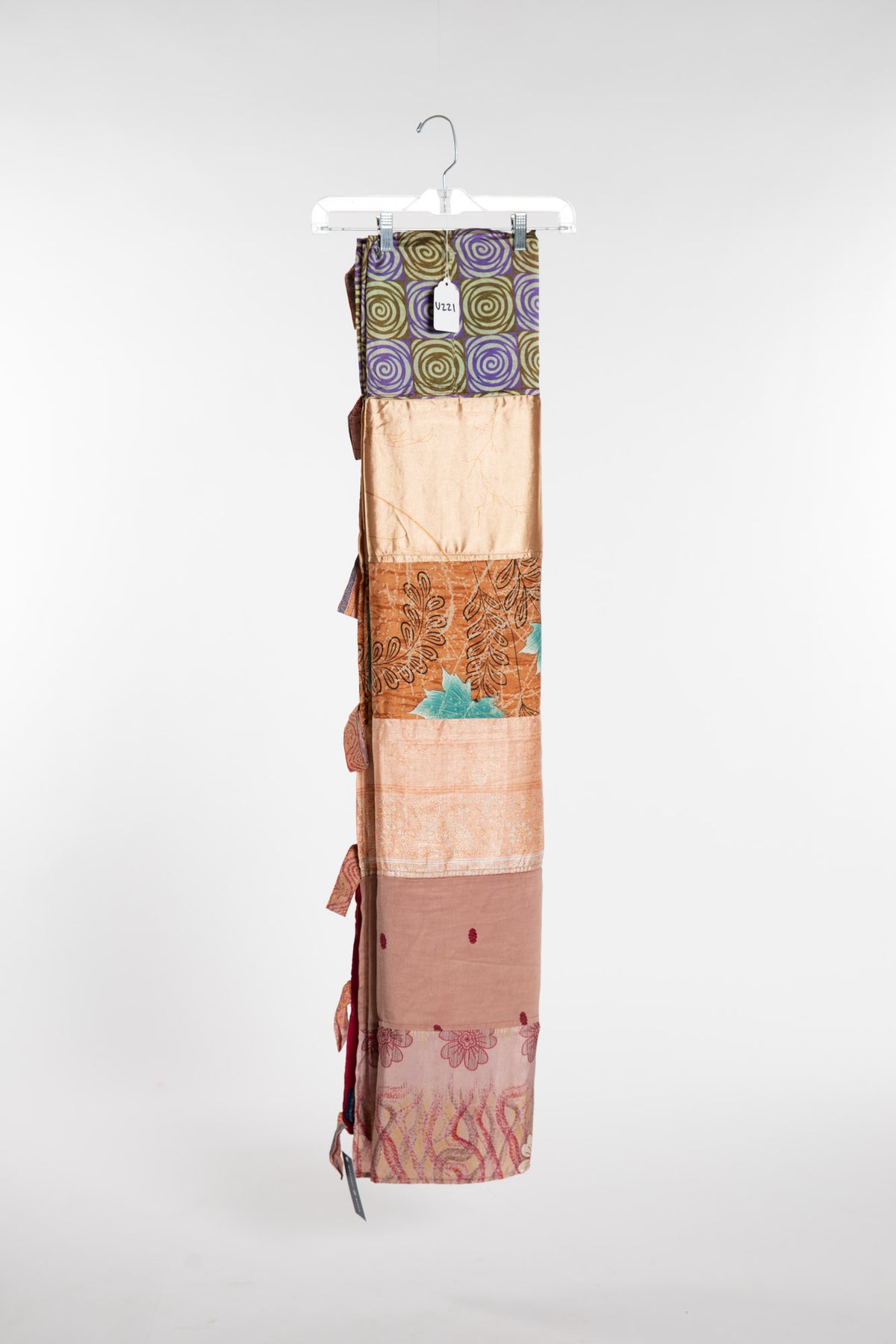 One of a Kind Recycled Silk Curtain Panel