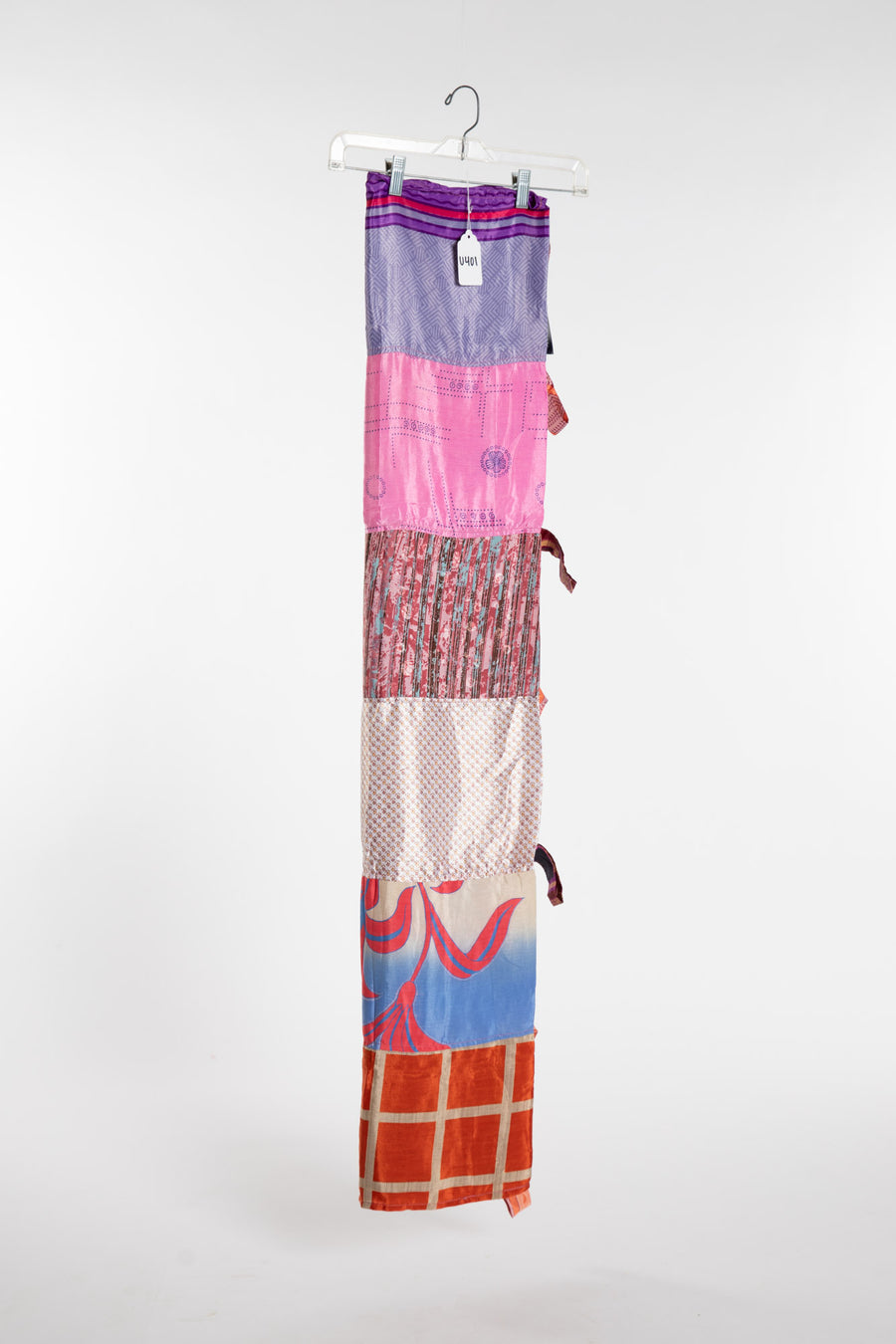 One of a Kind Recycled Silk Curtain Panel