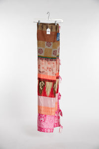 One of a Kind Recycled Silk Curtain Panel