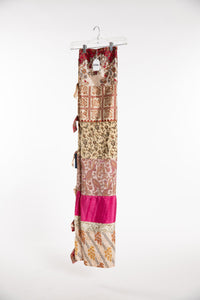 One of a Kind Recycled Silk Curtain Panel