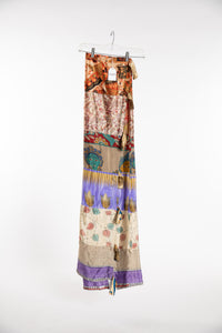 One of a Kind Recycled Silk Curtain Panel