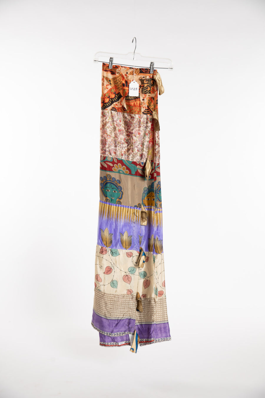 One of a Kind Recycled Silk Curtain Panel