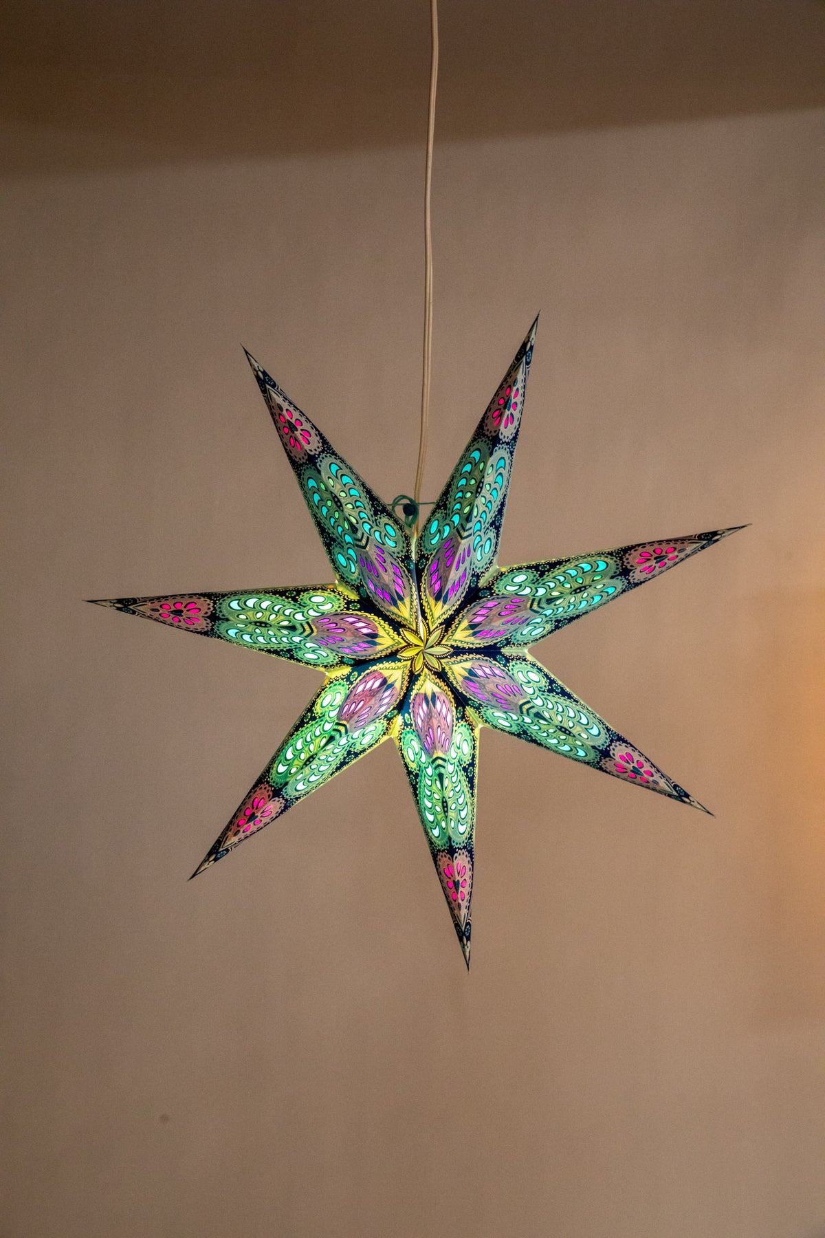 Paper Star Decoration 6 Pack