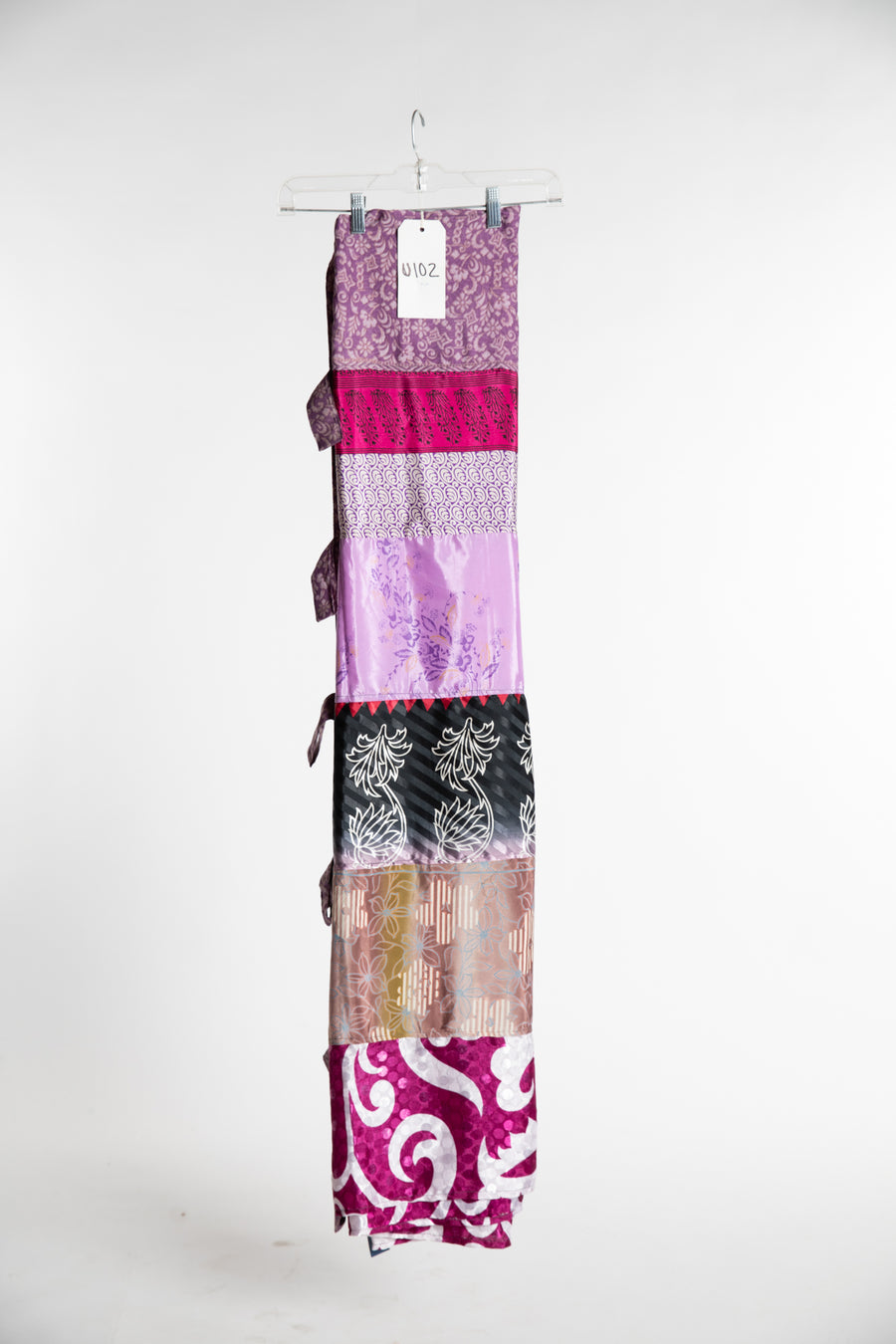 One of a Kind Recycled Silk Curtain Panel