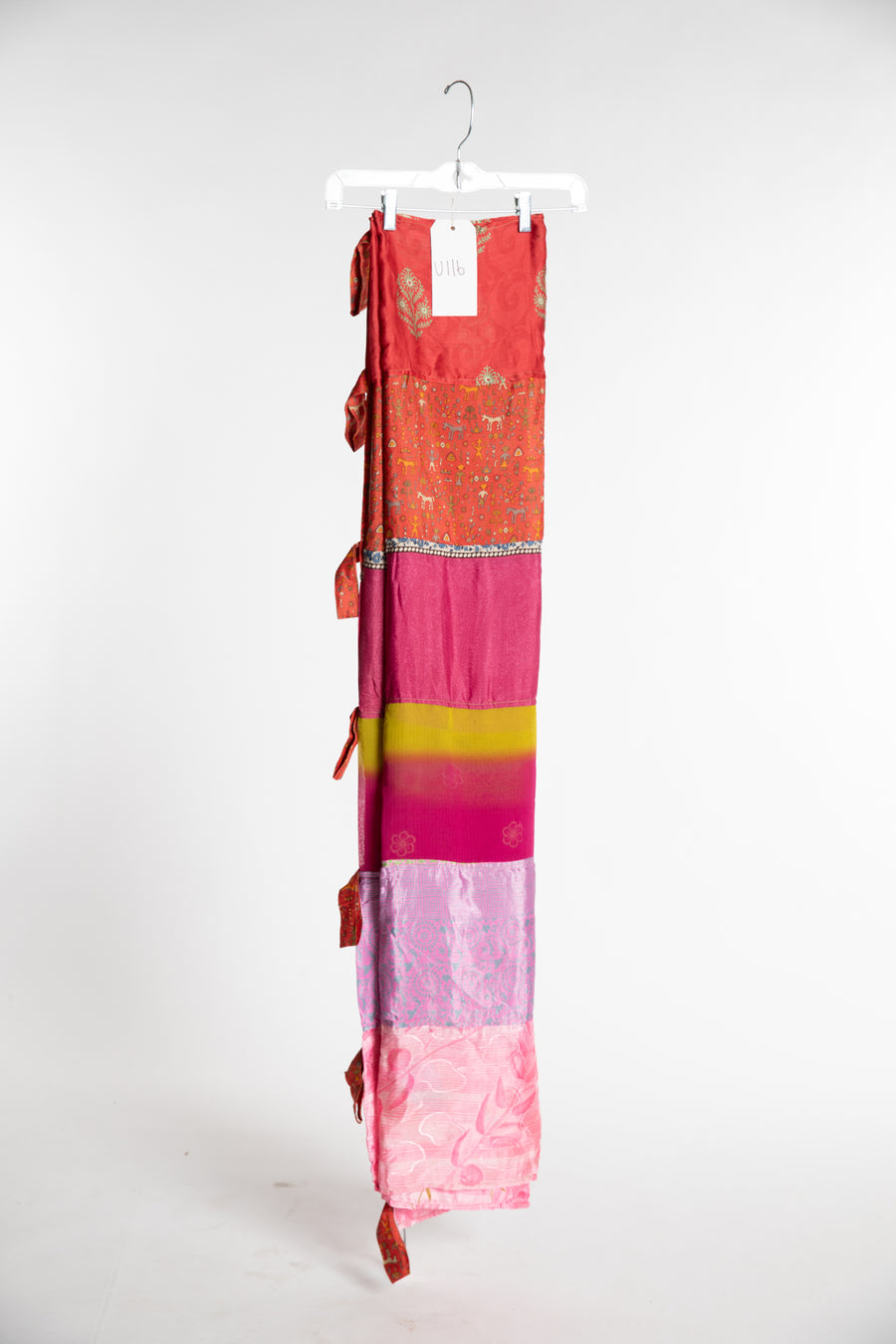 One of a Kind Recycled Silk Curtain Panel