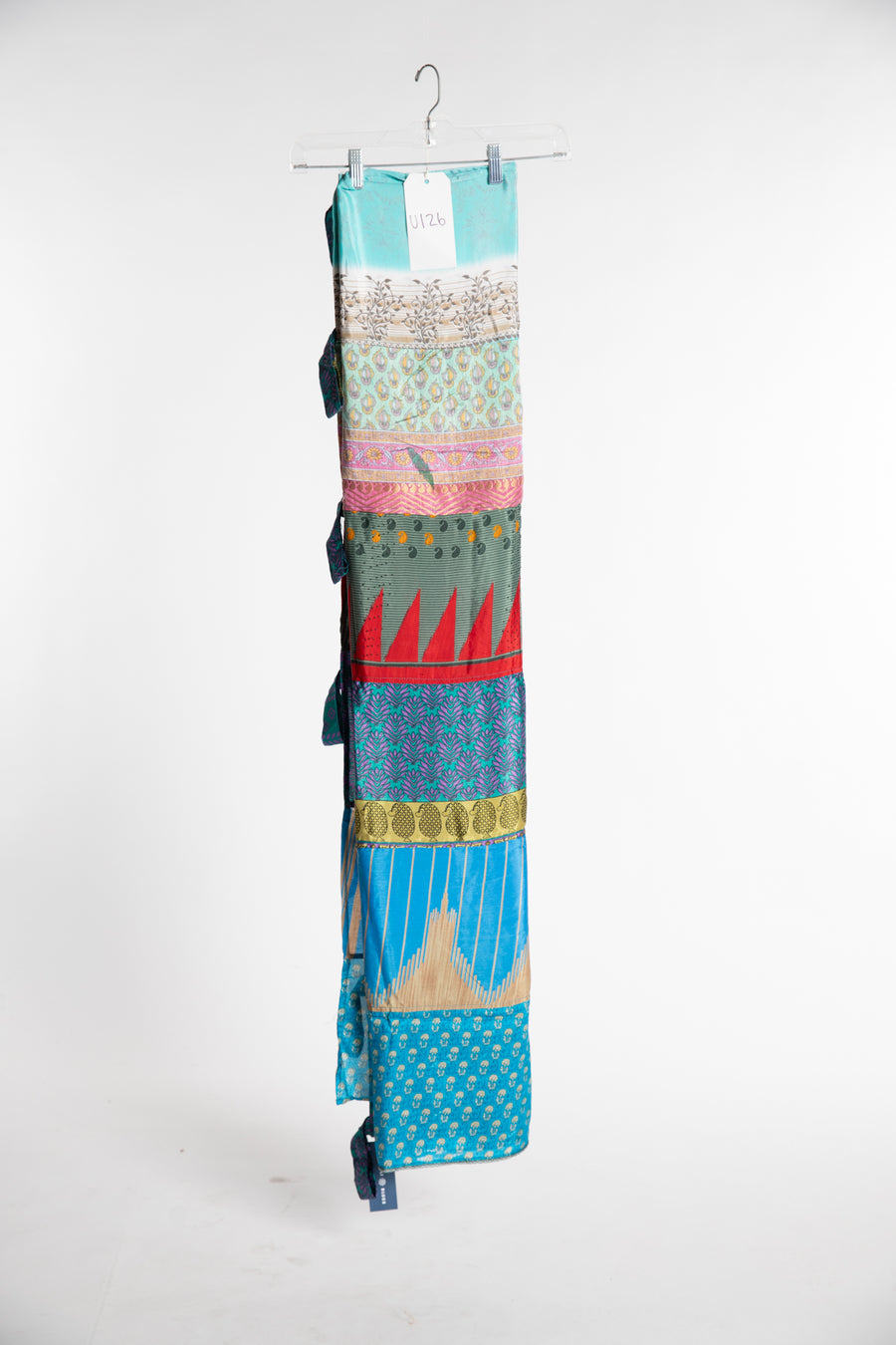 One of a Kind Recycled Silk Curtain Panel