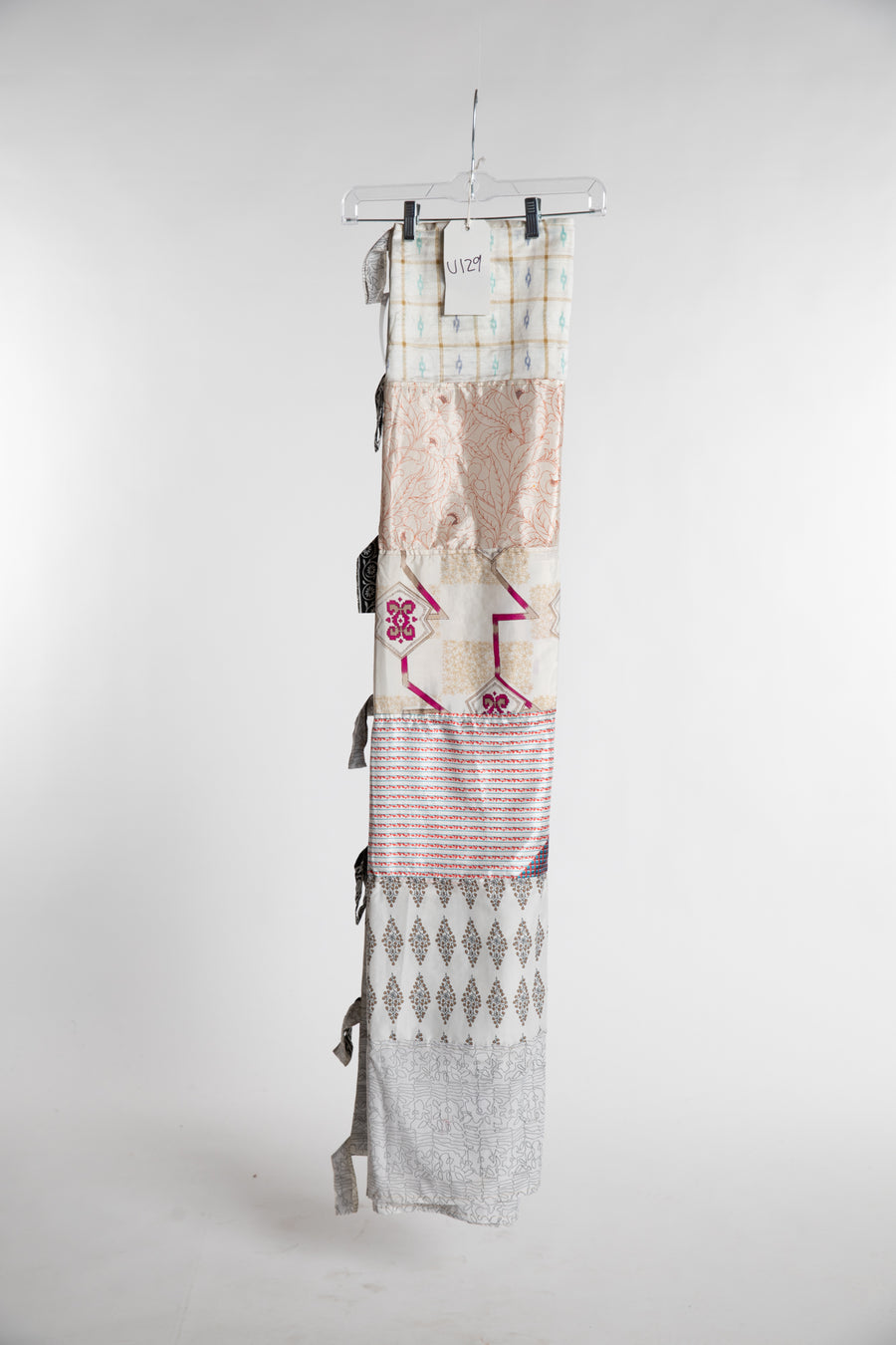 One of a Kind Recycled Silk Curtain Panel