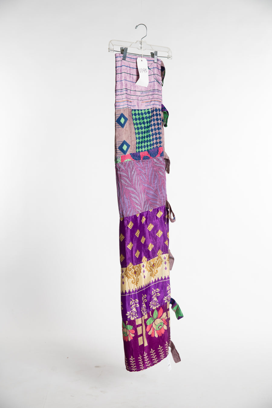 One of a Kind Recycled Silk Curtain Panel