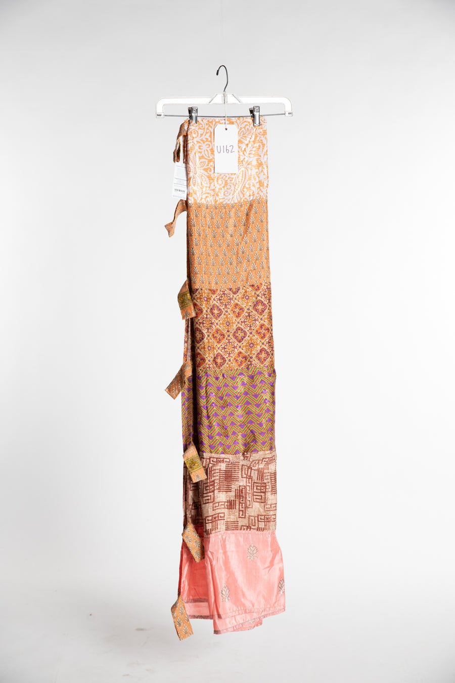 One of a Kind Recycled Silk Curtain Panel